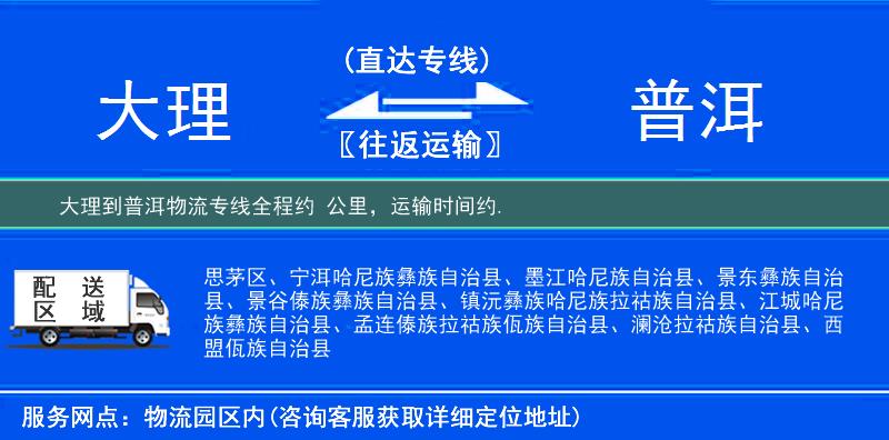 大理到物流專線
