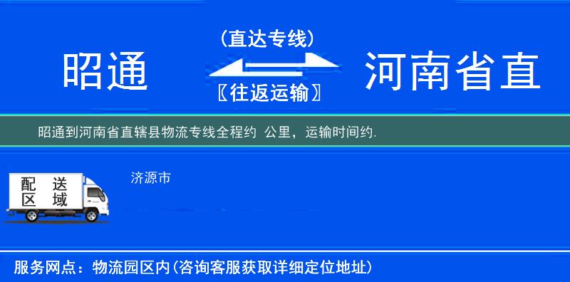 昭通到物流專線